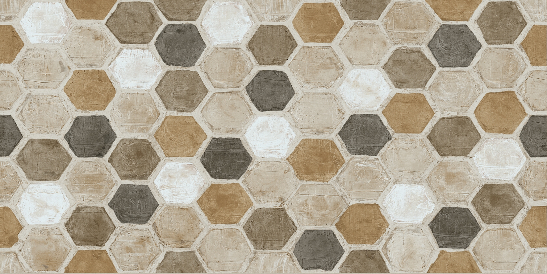 ウォール・デコ ヘキサゴン 1200×600×7