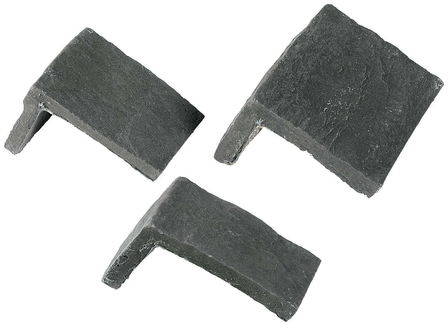 キャッスルロック　ブラックMIX　コーナー 【出隅役物｜セメント系人造石｜乱形】